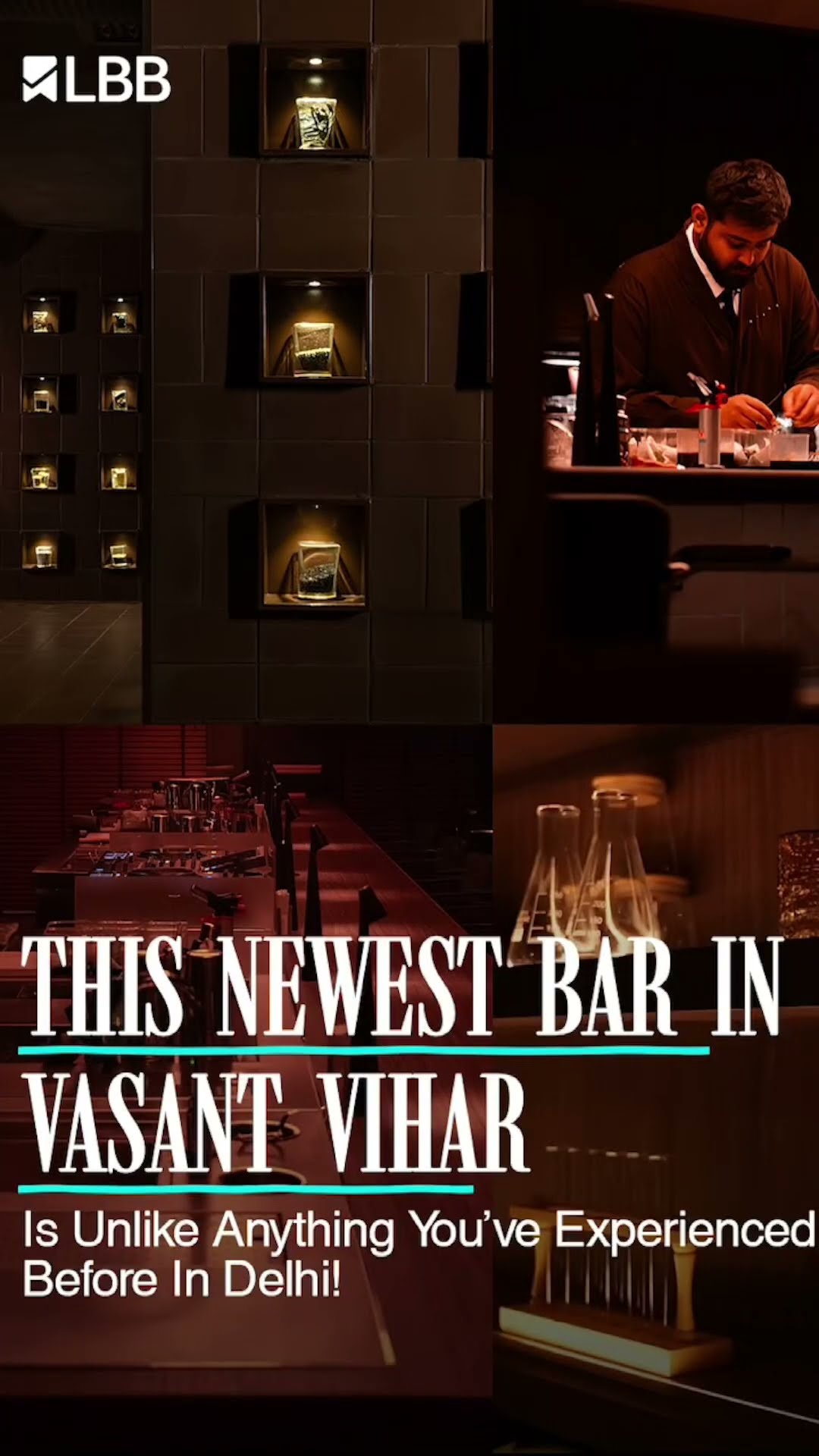 A press feature on a new Vasant Vihar bar, headlined unlike anything you have experienced before in Delhi